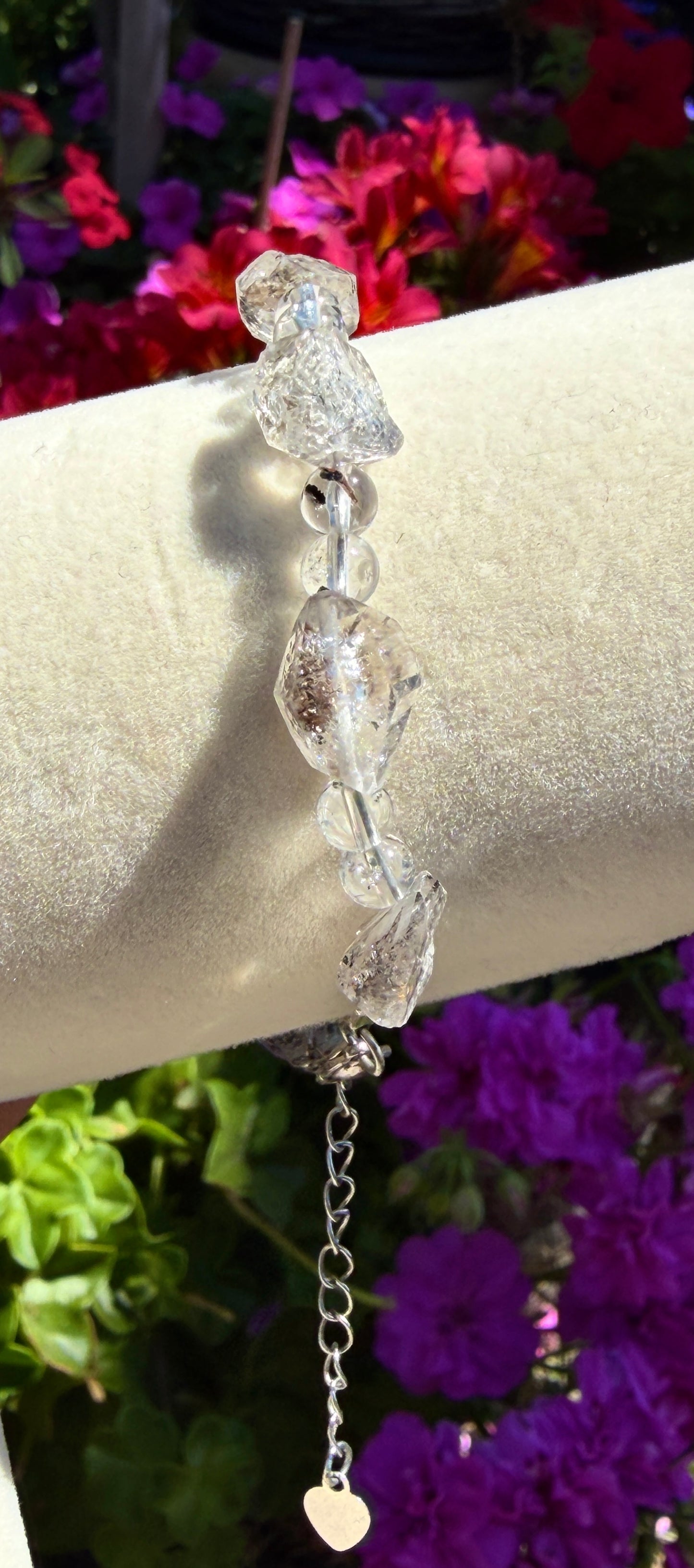 Adjustable Crystal Chips Bracelet