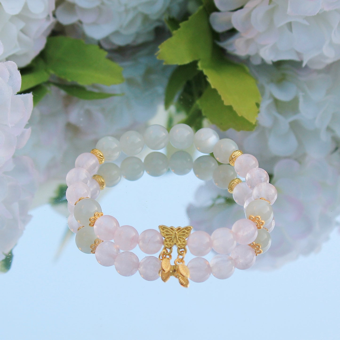 Rose Quartz and Moonstone