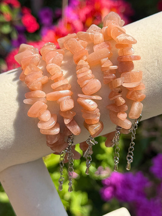 Adjustable Crystal Chips Bracelet